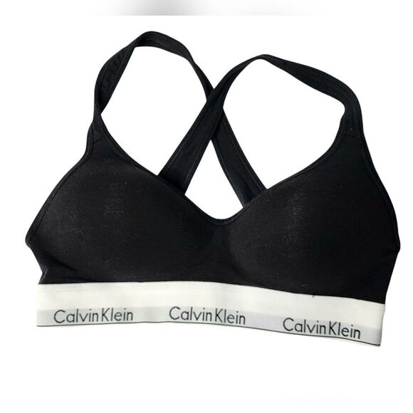 Calvin Klein Black Sports Bra - Picture 1 of 4